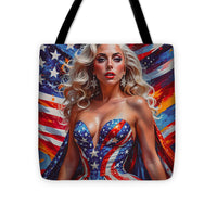 AI Art Pop Art Superstars Lady Gaga 3 - Tote Bag