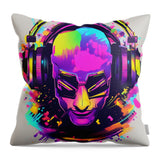 AI art techno 6 1 - Throw Pillow