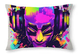 AI art techno 6 1 - Throw Pillow