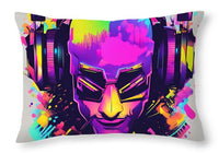 AI art techno 6 1 - Throw Pillow