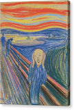 Edvard Munch The Scream 1896 1 - Canvas Print