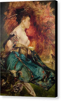 Hans Makart Die Japanerin The Japanese 1870 1865 - Canvas Print