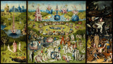 Hieronymus Bosch 1450 1516 The garden of Earthly Delights 3 panel in 1  1500