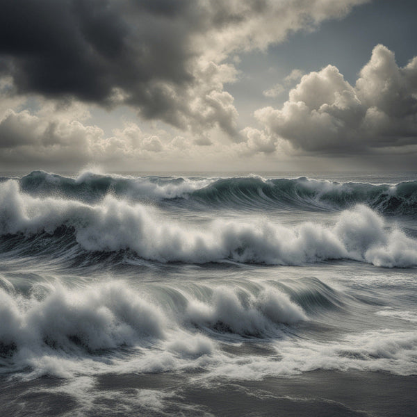 AI art new impressionism crashing waves 1