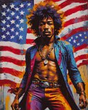 AI Art Pop Art Superstars Jimi Hendrix 6