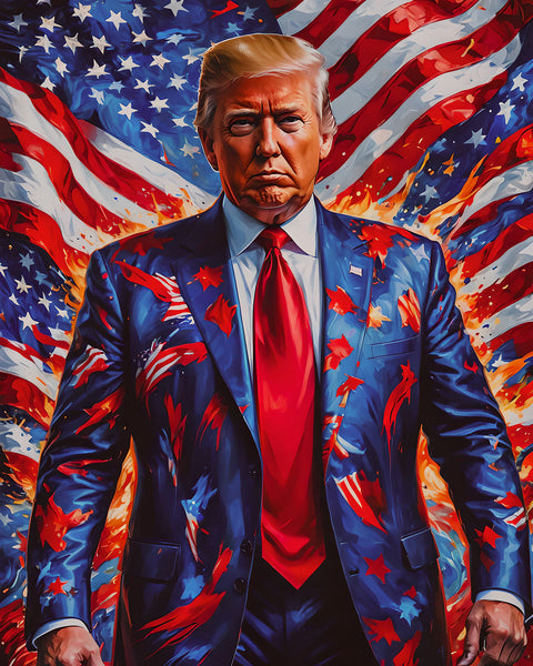 AI Art Pop Art Superstars Donald Trump 1