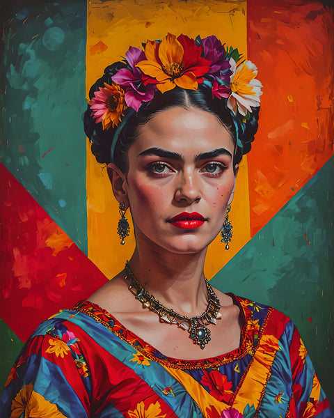 AI Art Pop Art Superstars Frida Kahlo 4