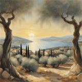 AI art new impressionism quiet mediterranean landscape 4