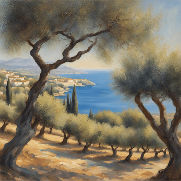 AI art new impressionism quiet mediterranean landscape 2
