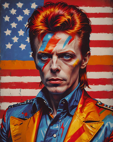 AI Art Pop Art Superstars David Bowie 3