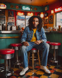 AI Art Pop Art Superstars Reggae Bob Marley 12