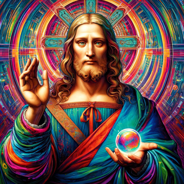 AI art Leonardo da Vinci inspired Salvator Mundi