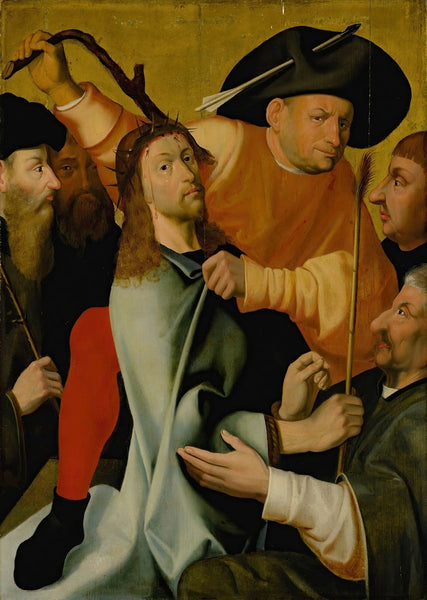 Hieronymus Bosch 1450 1516 The Mocking Of Christ 1600 follower of Bosch
