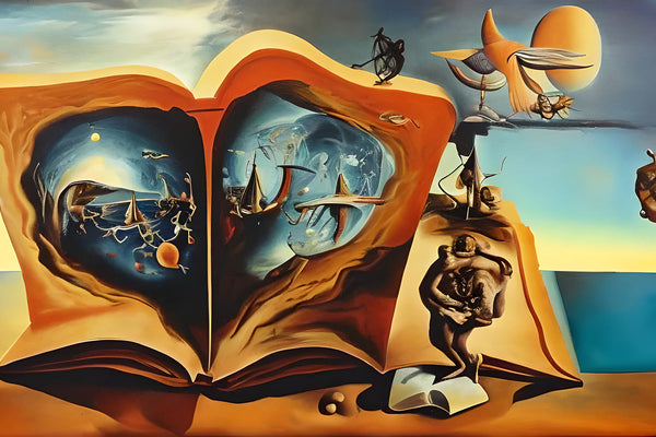 AI art Salvador Dali inspired Book of Discovery 1