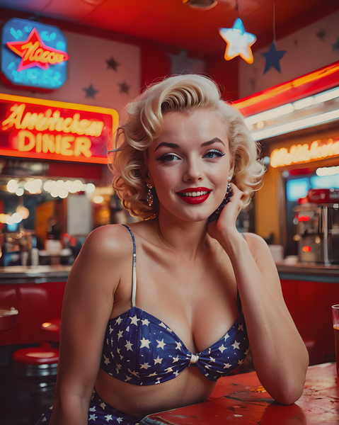 AI Art Pop Art Superstars Marilyn Monroe 7