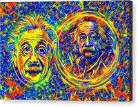 AI art albert einstein inspired relativity 1 - Canvas Print