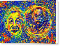 AI art albert einstein inspired relativity 1 - Canvas Print