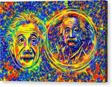 AI art albert einstein inspired relativity 1 - Canvas Print