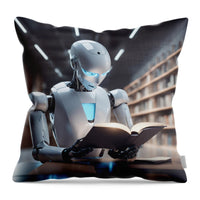 AI art how AI works 2 - Throw Pillow