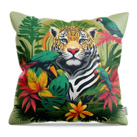 AI art jungle 2 - Throw Pillow