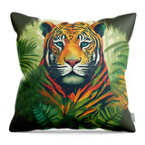 AI art jungle 8 - Throw Pillow