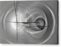 AI art Laszlo Moholy Nagy inspired orbital symmetry 1 - Canvas Print