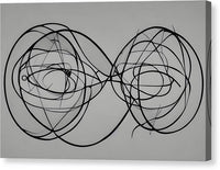 AI art Laszlo Moholy Nagy inspired orbital symmetry 3 - Canvas Print