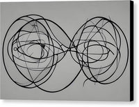 AI art Laszlo Moholy Nagy inspired orbital symmetry 3 - Canvas Print