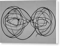 AI art Laszlo Moholy Nagy inspired orbital symmetry 3 - Canvas Print