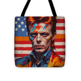 AI Art Pop Art Superstars David Bowie 3 - Tote Bag