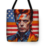 AI Art Pop Art Superstars David Bowie 3 - Tote Bag