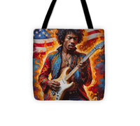 AI Art Pop Art Superstars Jimi Hendrix 2 - Tote Bag