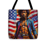 AI Art Pop Art Superstars Jimi Hendrix 6 - Tote Bag