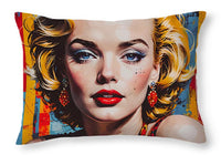 AI Art Pop Art Superstars Marilyn Monroe 1 - Throw Pillow