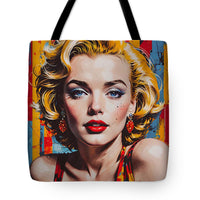 AI Art Pop Art Superstars Marilyn Monroe 1 - Tote Bag