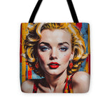 AI Art Pop Art Superstars Marilyn Monroe 1 - Tote Bag