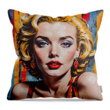 AI Art Pop Art Superstars Marilyn Monroe 1 - Throw Pillow