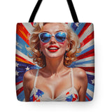 AI Art Pop Art Superstars Marilyn Monroe 4 - Tote Bag