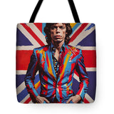 AI Art Pop Art Superstars Mick Jagger 1 - Tote Bag