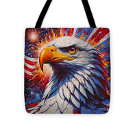 AI Art Pop Art USA Flag 3 - Tote Bag