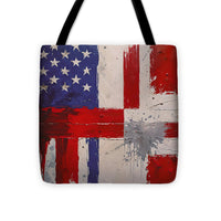 AI Art Pop Art USA Flag 4 1 - Tote Bag