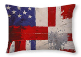 AI Art Pop Art USA Flag 4 1 - Throw Pillow