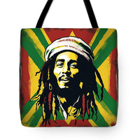 AI Art Reggae Bob Marley 1 - Tote Bag