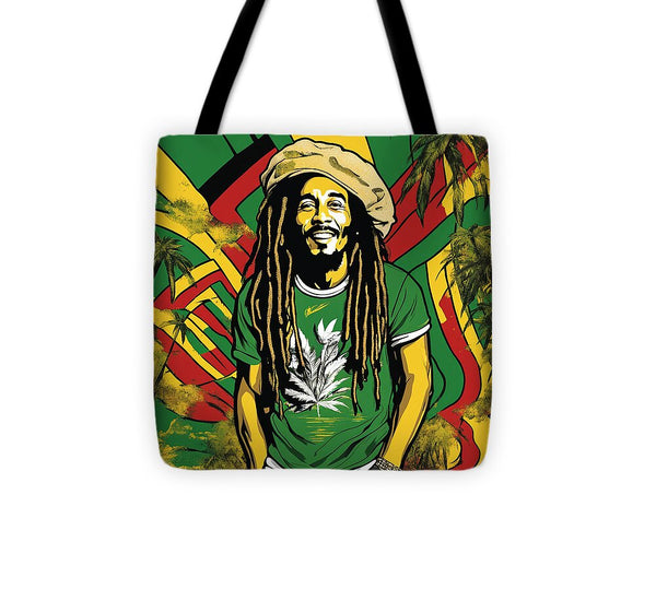 AI Art Reggae Bob Marley 32 - Tote Bag