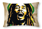 AI Art Reggae Bob Marley 4 32 - Throw Pillow