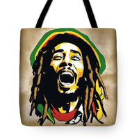 AI Art Reggae Bob Marley 4 32 - Tote Bag