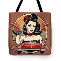 AI art rockabilly 2 - Tote Bag