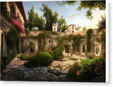 AI art secret garden - Canvas Print