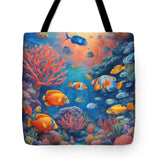 AI art underwater wonders 2 - Tote Bag