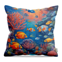 AI art underwater wonders 2 - Throw Pillow